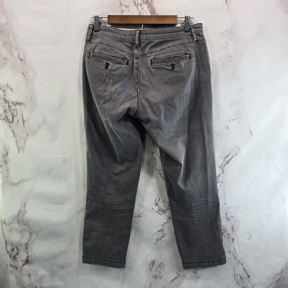 Pilcro Pants Womens 29 Gray Boyfriend Chino High Rise Crop Anthropologie